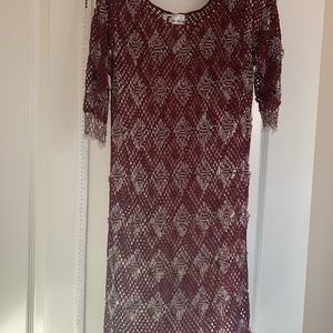 Nataya vintage beaded dress with a matching slip. Small